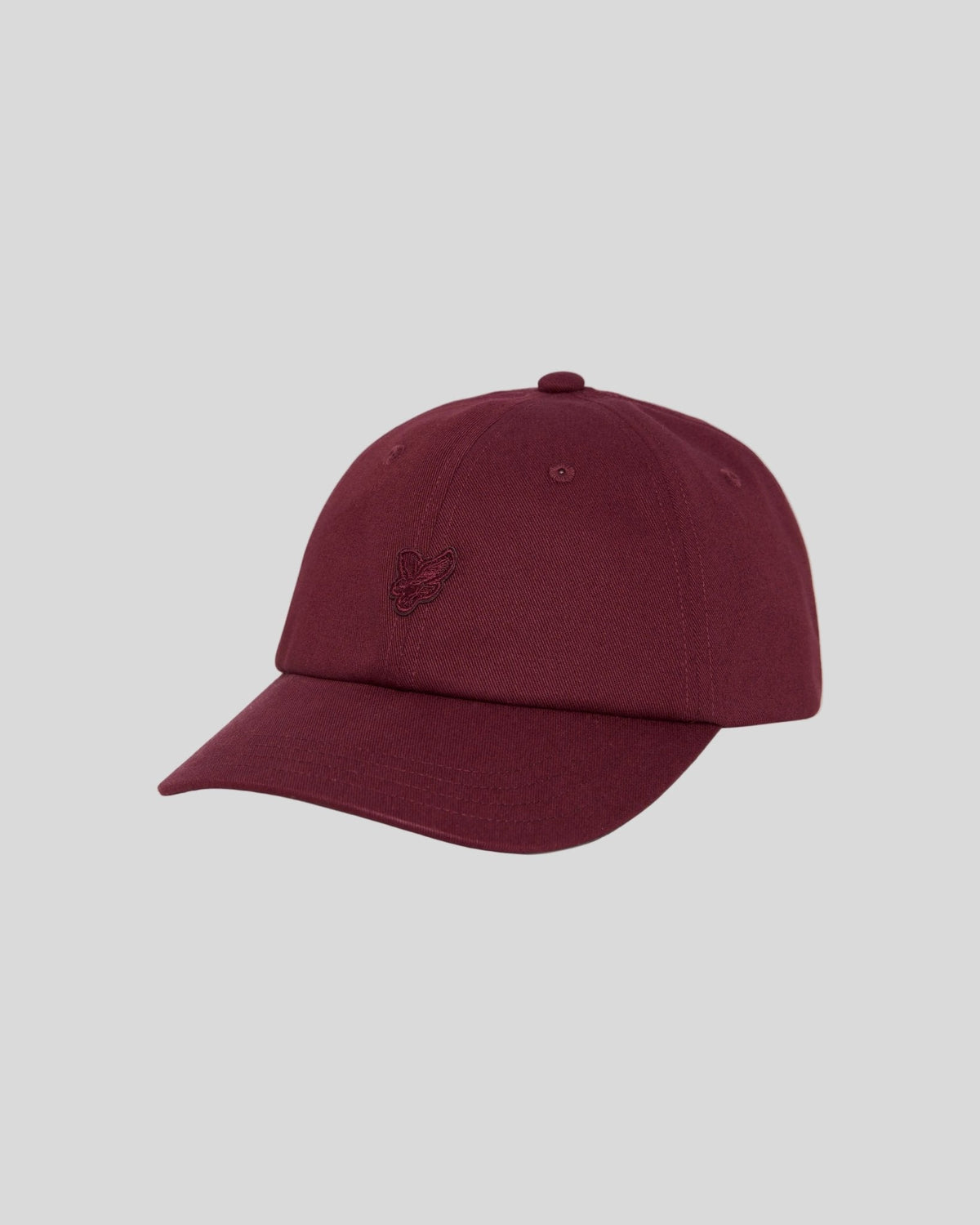 Lyle & Scott – Tonal Eagle Baseball Cap – Fairway Burgundy