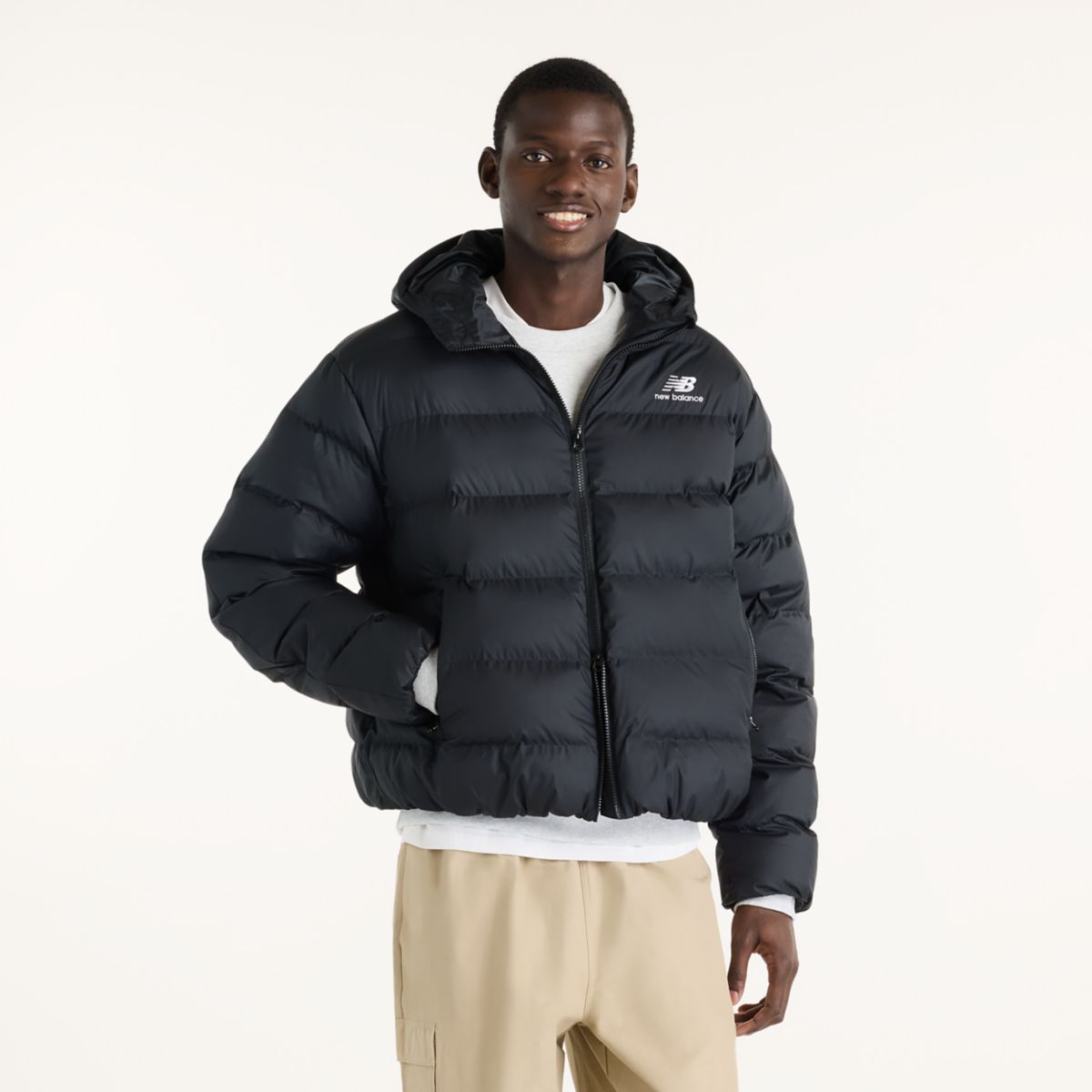 New Balance Boston Puffer Jacket uomo nero - foto 1