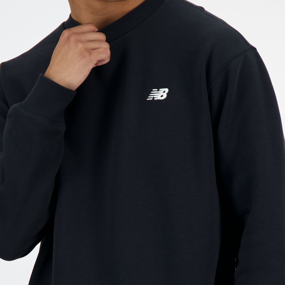 New Balance Fleece Crew felpa nera - foto 4