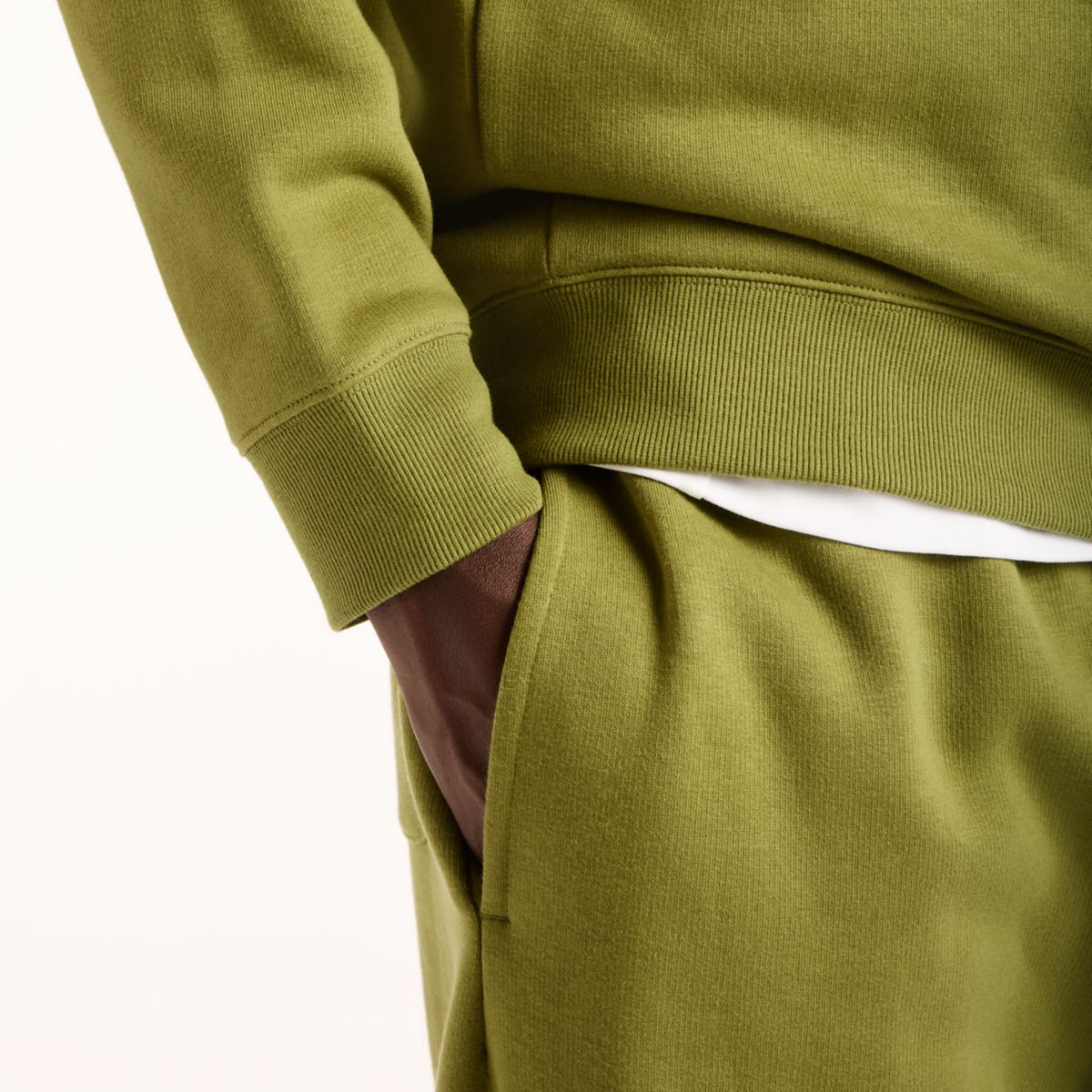 New Balance Fleece Crew felpa verde - foto 4