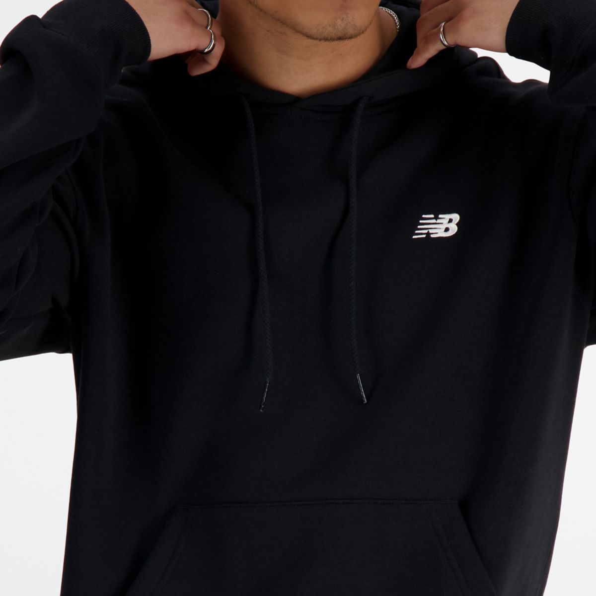 New Balance Fleece Hoodie nera - foto 4