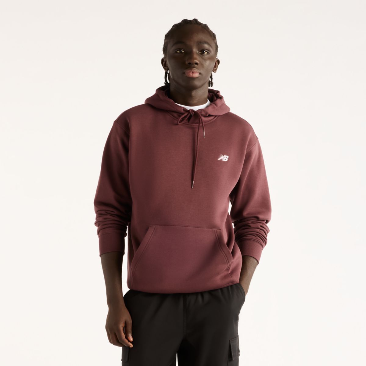 New Balance Fleece Hoodie cherry leather - foto 1