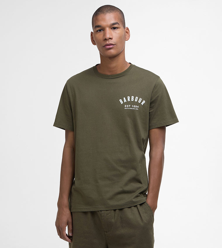 T-shirt Preppy Tee Barbour - Light Sage