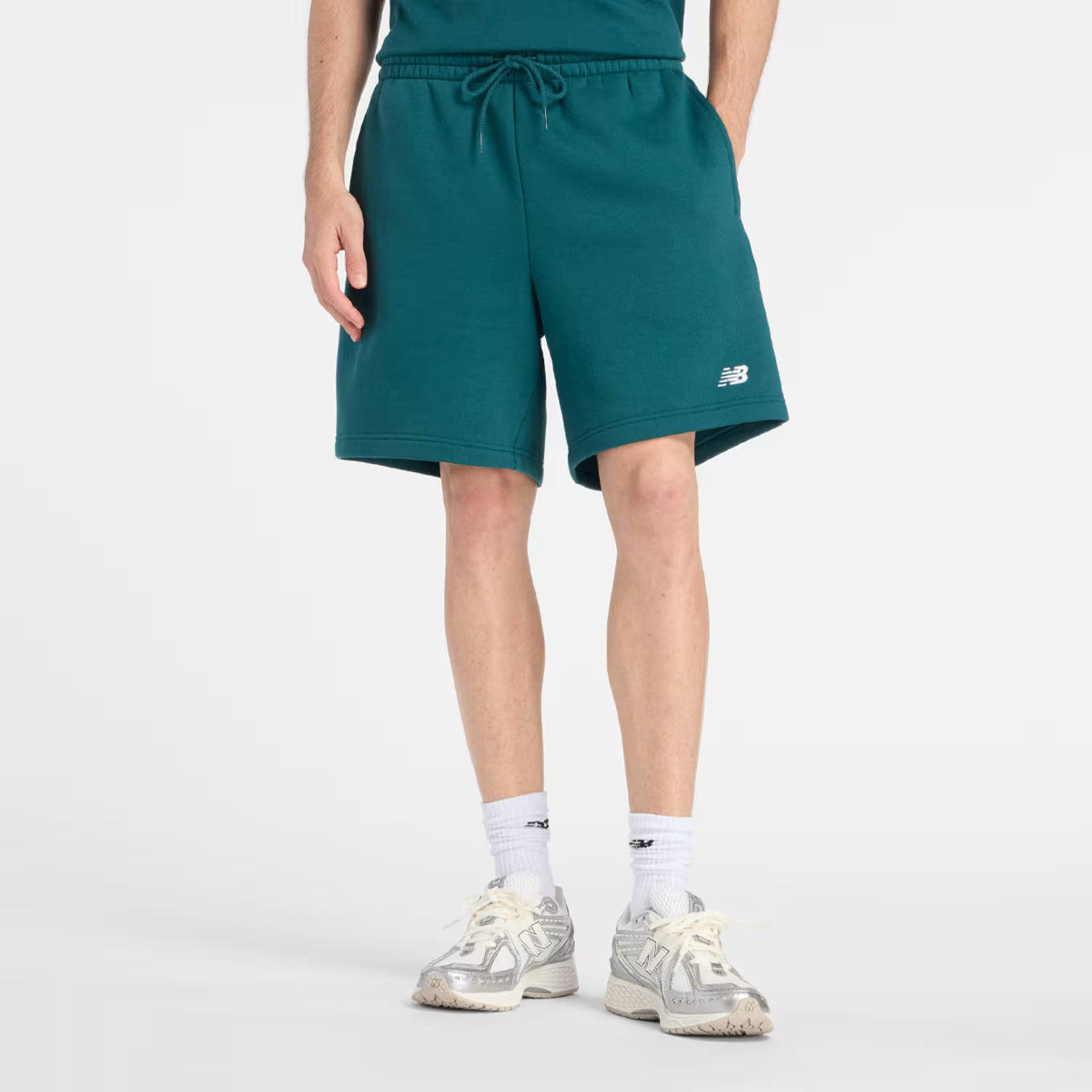 Sport Essentials French Terry Short 7 New Balance - Medusa Green