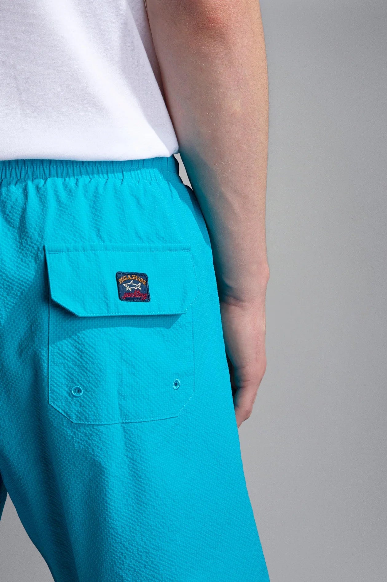 Costume da Bagno con dettaglio Shark Paul & Shark - Aqua