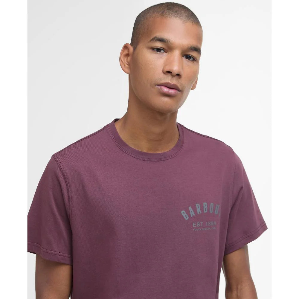 T-shirt Preppy Tee Barbour - Burnt Heaather