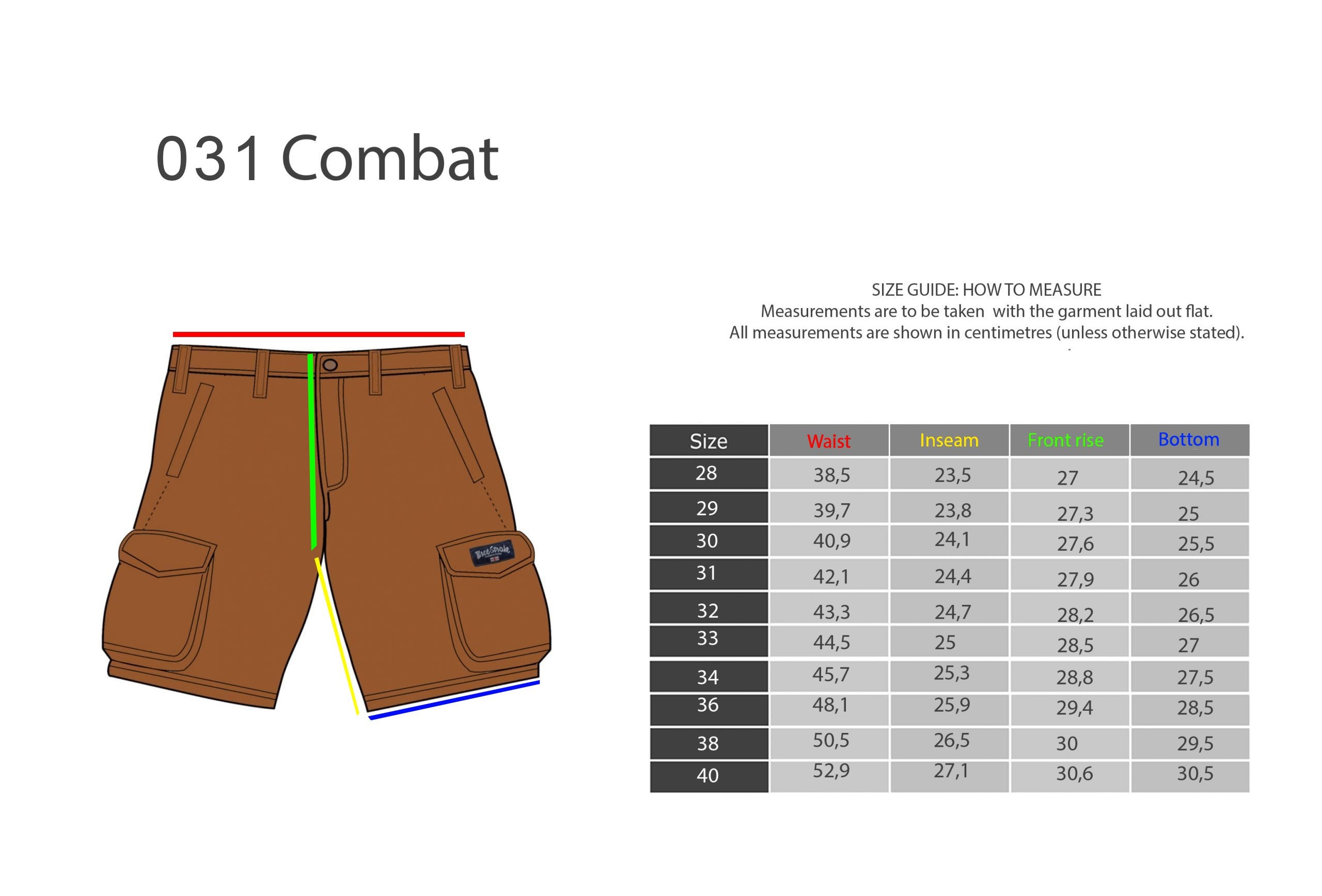 SS25 Combat Cargo Short Three-Stroke - Black