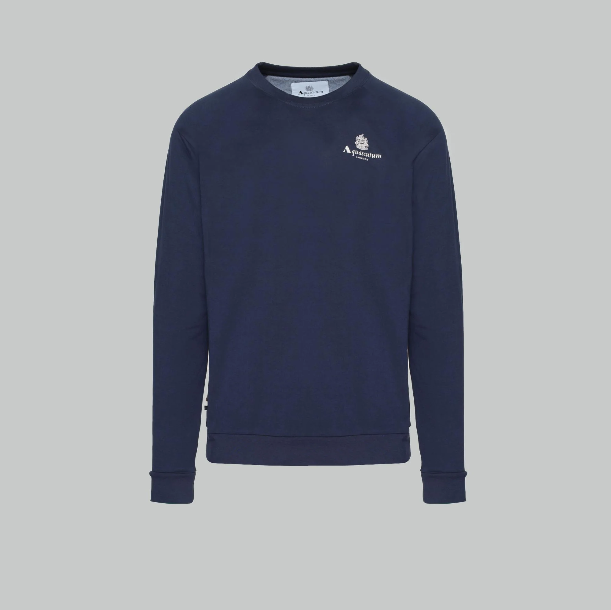 Active Small Logo Crew Neck Aquascutum - Navy