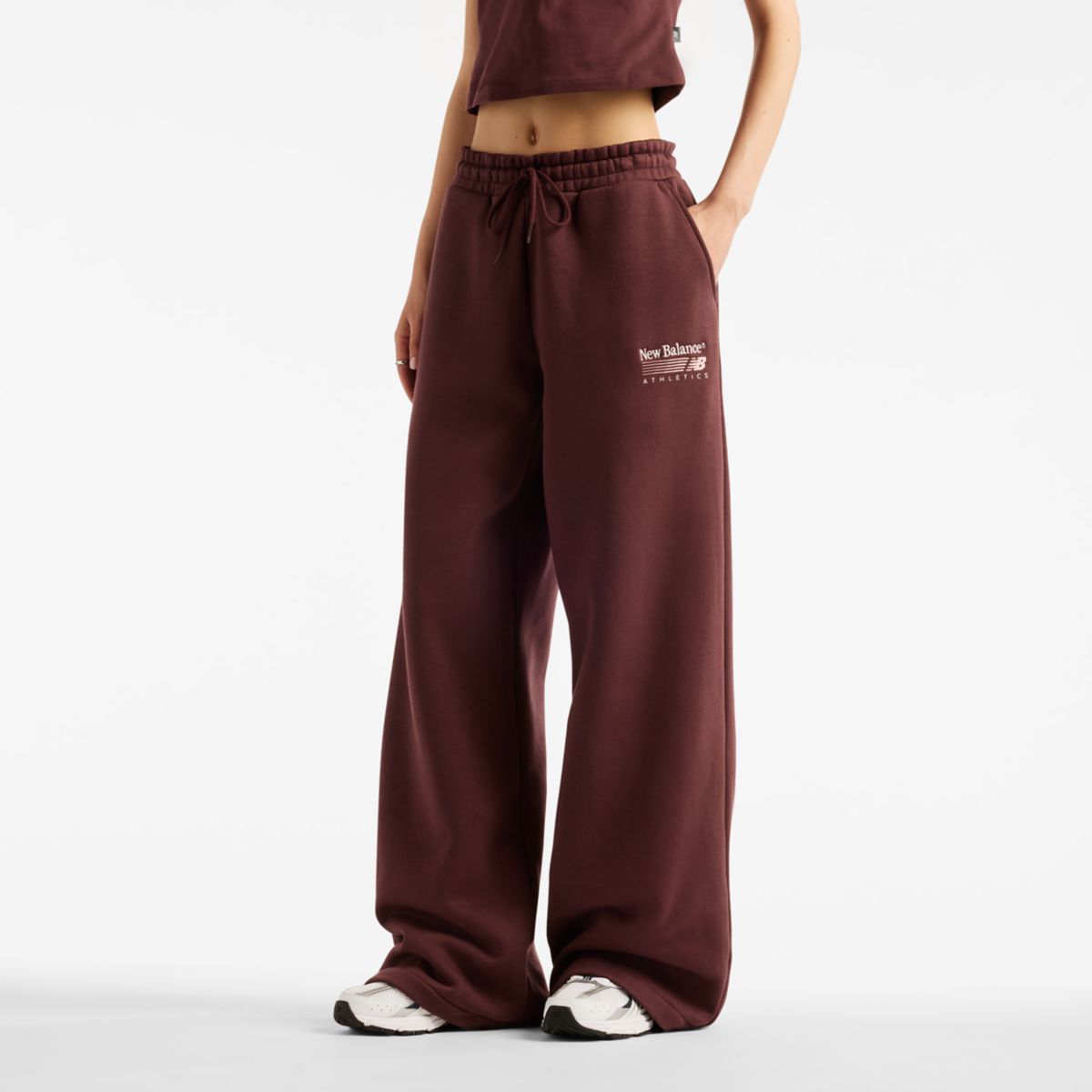 New Balance Trackside Fleece Pant donna cherry - foto 1