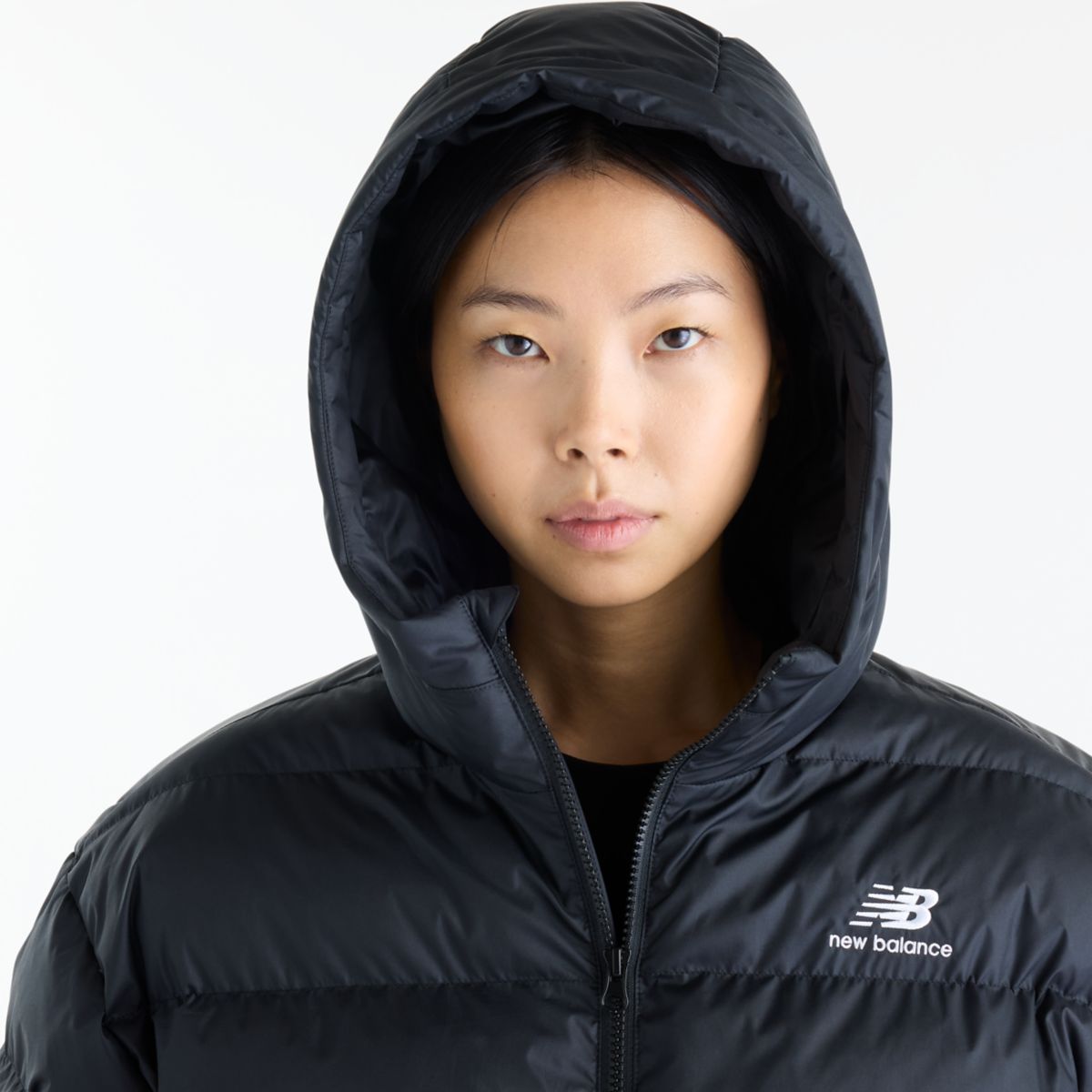 New Balance Boston Puffer Jacket donna nero - foto 5